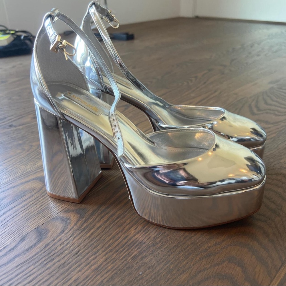 Silver Platform Heels